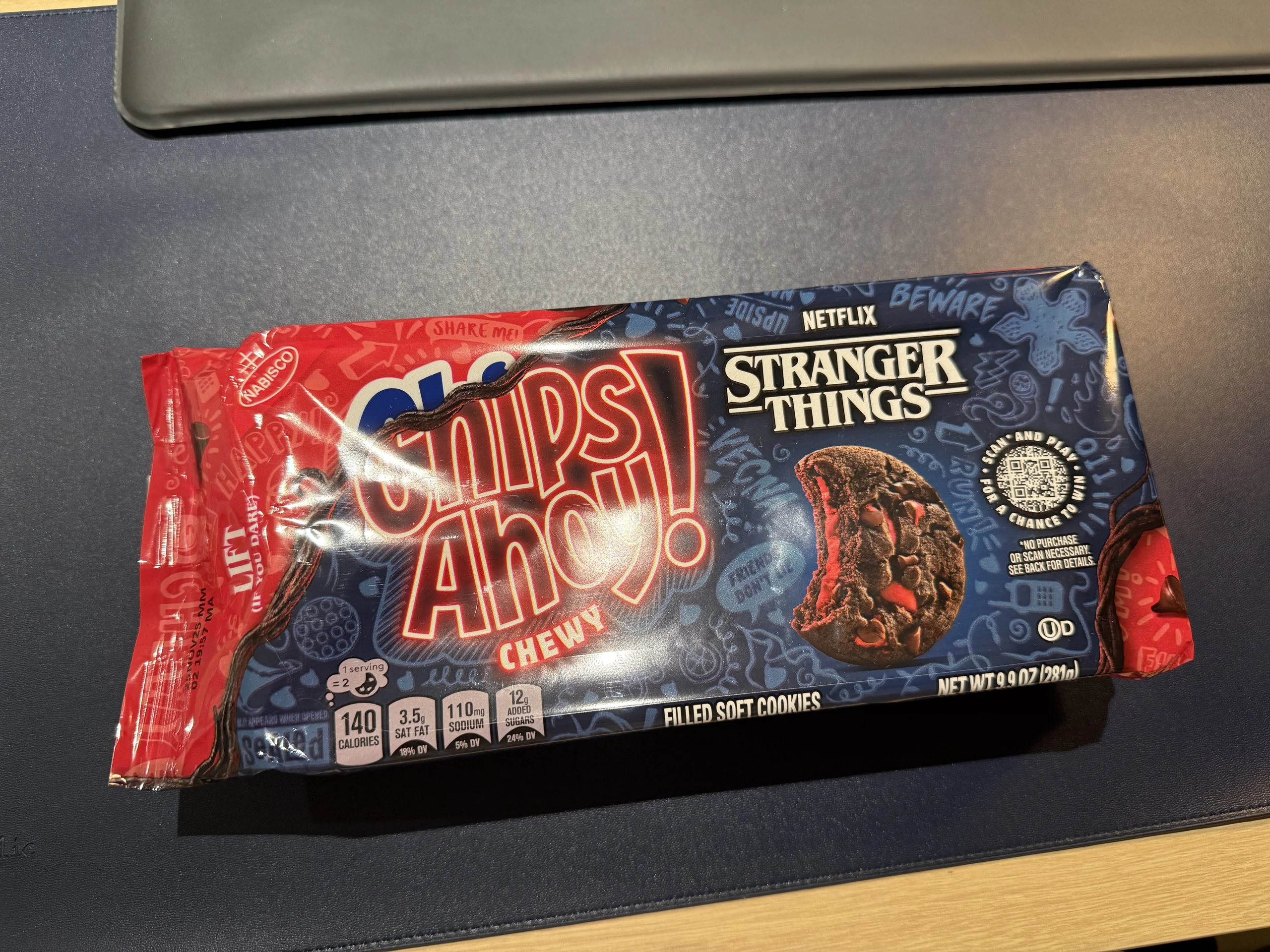 Chips Ahoy 與 Stranger Things 聯名版餅乾包裝